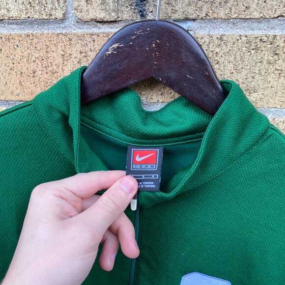 Vintage Nike Center Swoosh Michigan State Jersey T Shirt Green Large - Picture 7 of 16